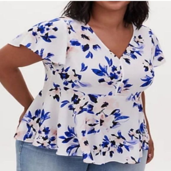 TORRID Floral Blouse - Picture 2 of 8